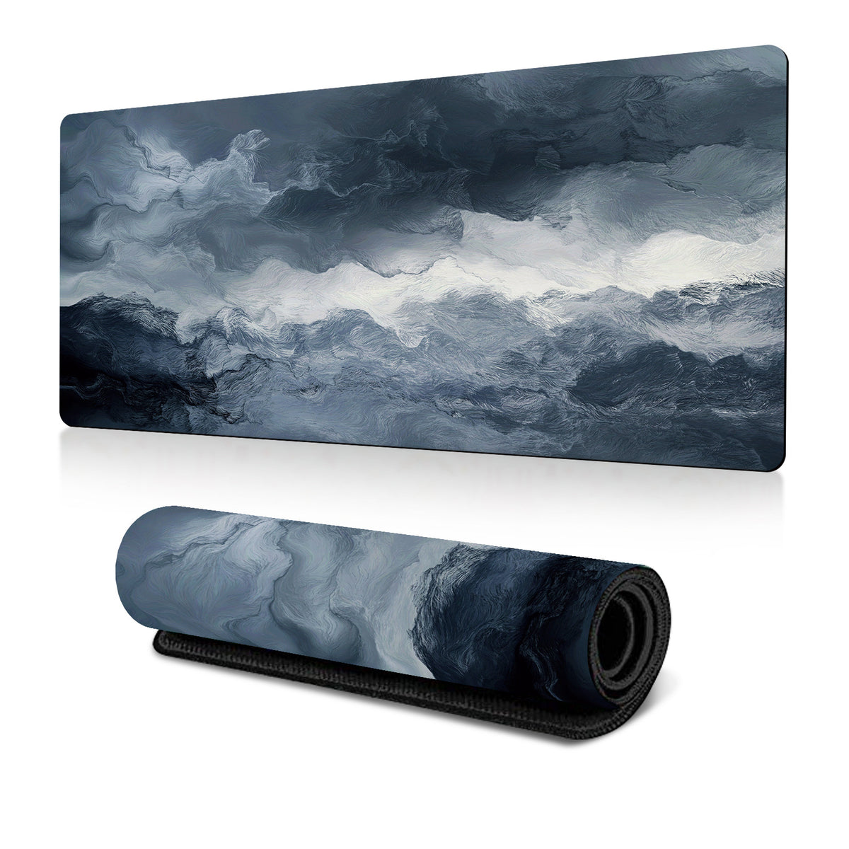"Minimalist Rubber Non-Slip Mouse Pad in Multiple Sizes"