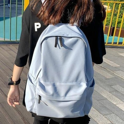 Minimalist Solid Color Backpack