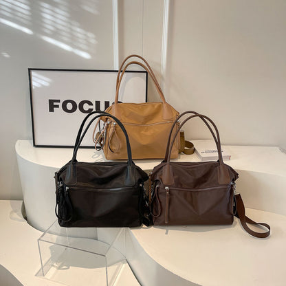 Minimalist Solid Color Tote Bag