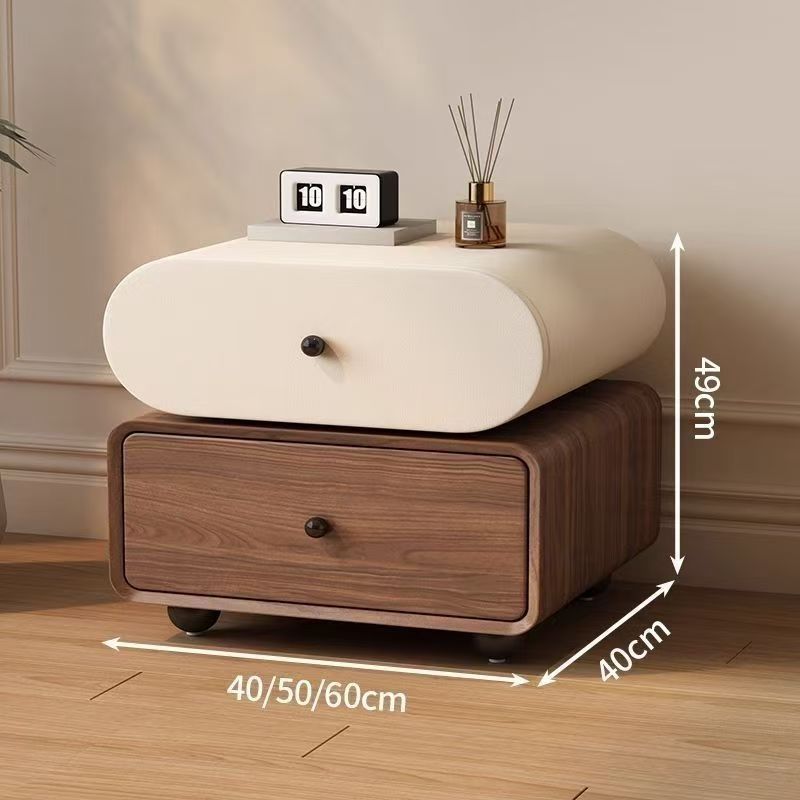 Minimalist Solid Wood Bedside Table