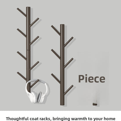 Minimalist Solid Wood Wall Mounted Coat Rack