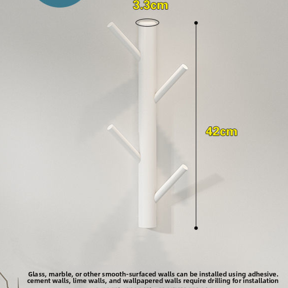 Minimalist Solid Wood Wall Mounted Coat Rack