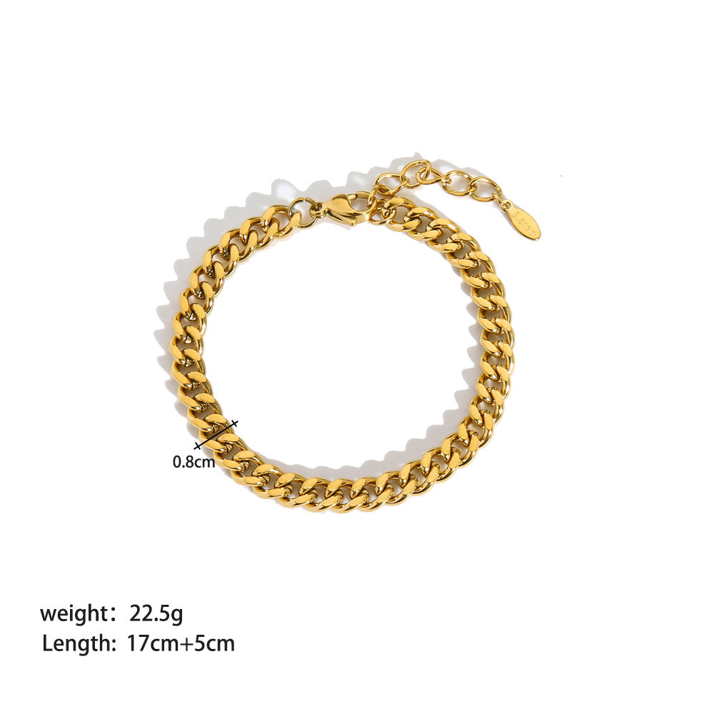 Minimalist Stainless Steel Bracelet Collection