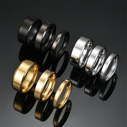 Minimalist Stainless Steel Plain Ring