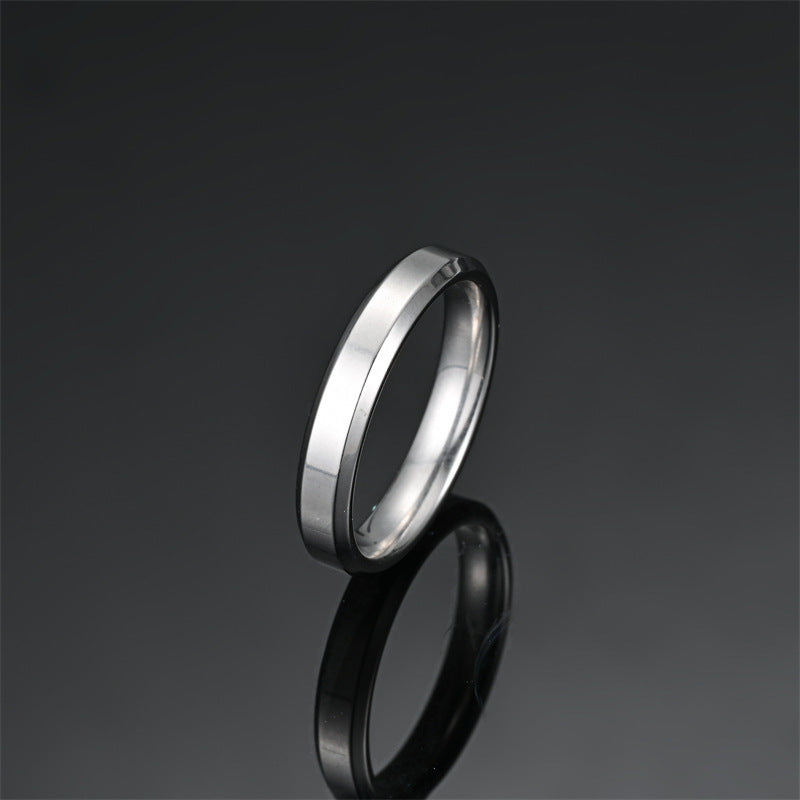 Minimalist Stainless Steel Plain Ring