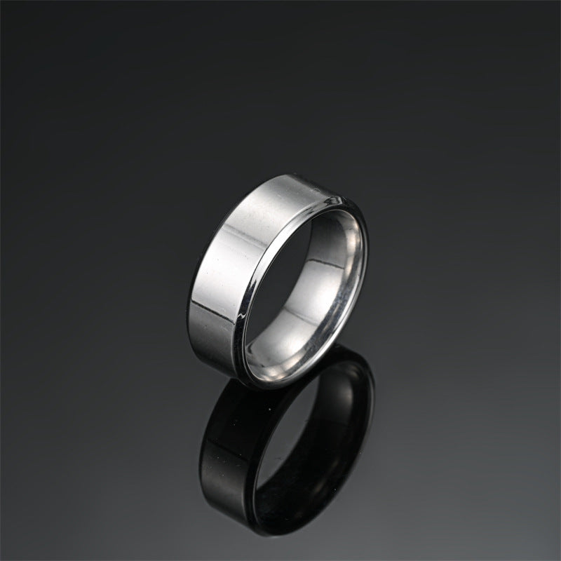 Minimalist Stainless Steel Plain Ring