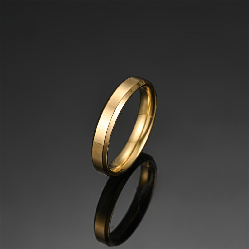Minimalist Stainless Steel Plain Ring