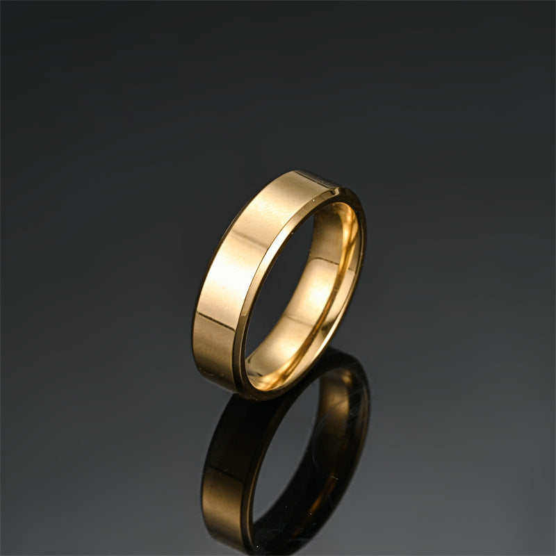 Minimalist Stainless Steel Plain Ring
