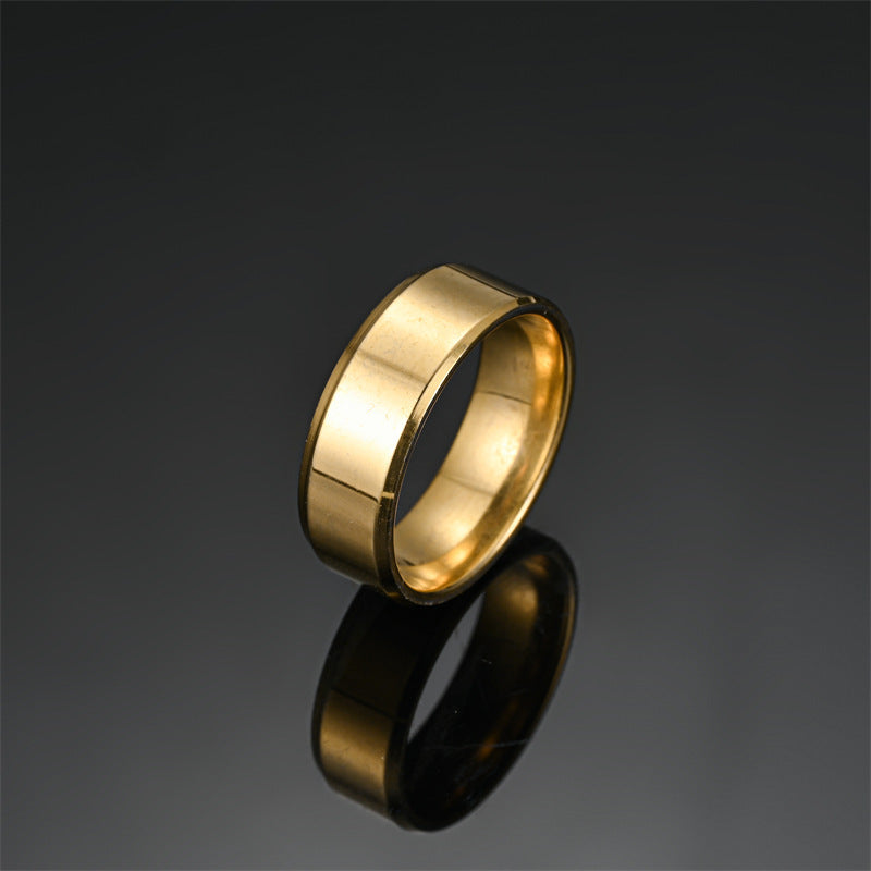 Minimalist Stainless Steel Plain Ring