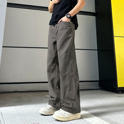 Minimalist Straight-Leg Denim Pants