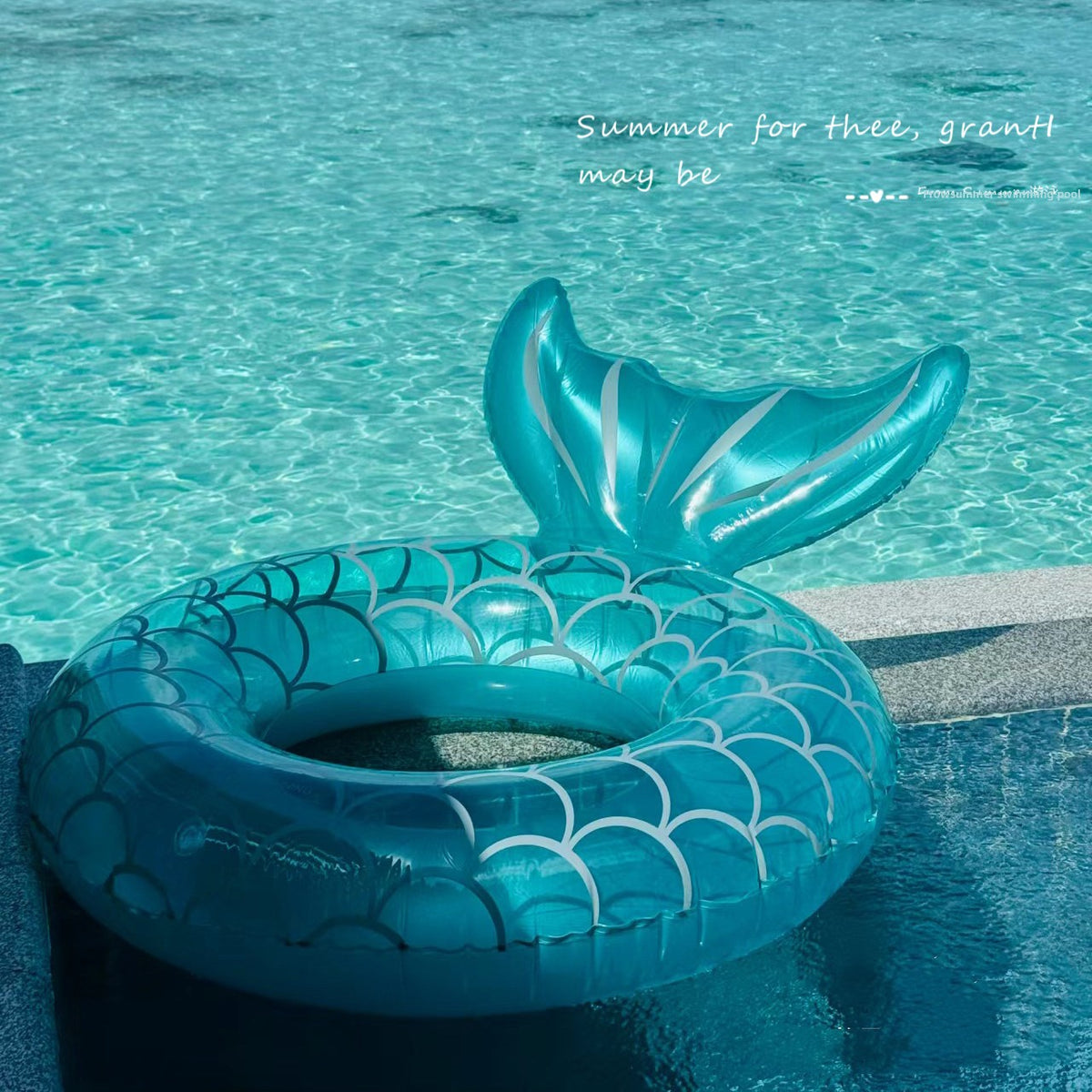 Minimalist-style swimming ring
