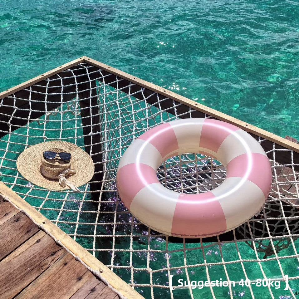 Minimalist-style swimming ring