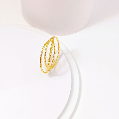 Minimalist Three-Ring Women's Ring