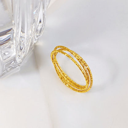 Minimalist Three-Ring Women's Ring