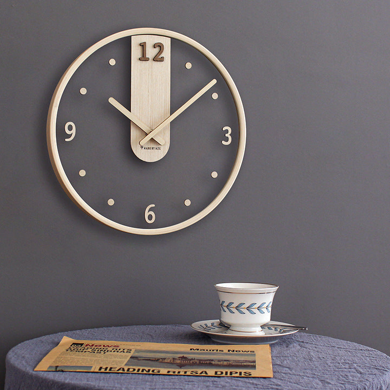 Minimalist Transparent Wall Clock Quiet Battery Operated