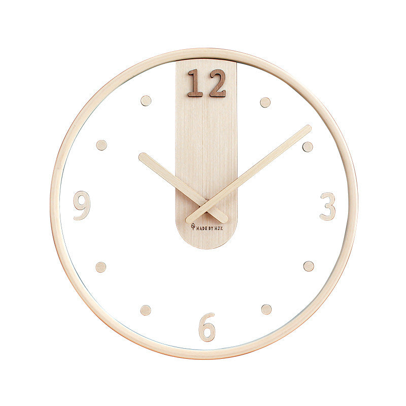 Minimalist Transparent Wall Clock Quiet Battery Operated