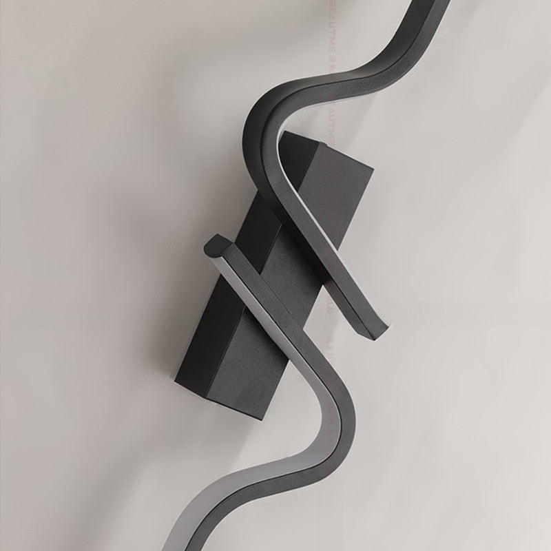 Minimalist Wave LED Wall Lamp for Home Decoration