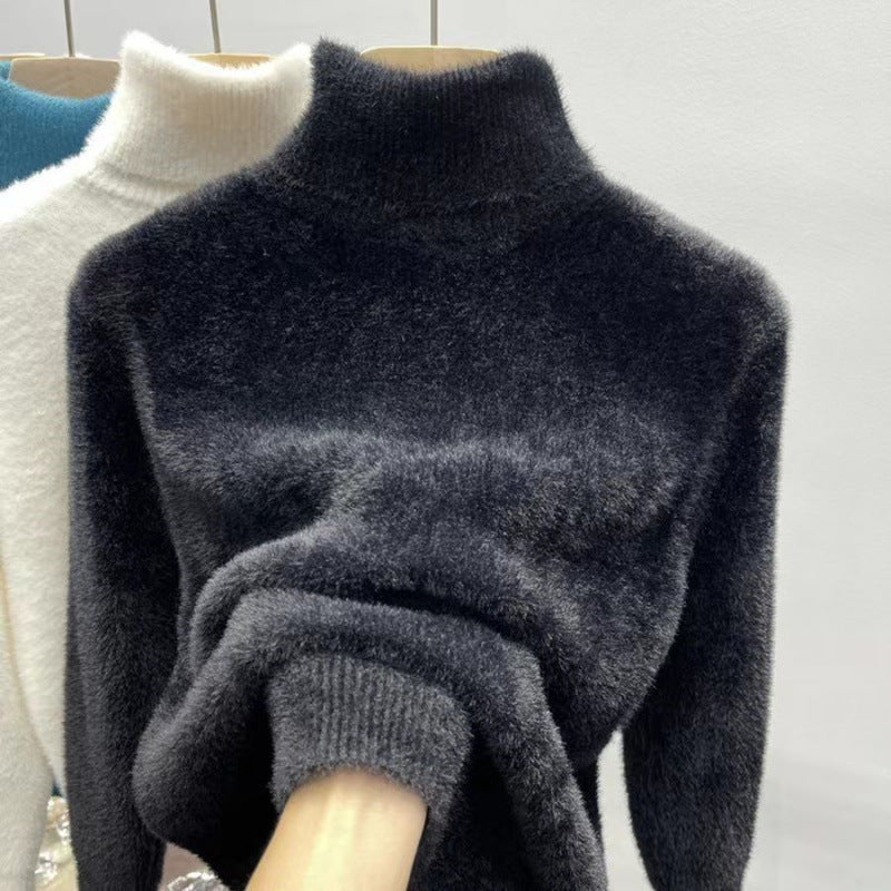 Mink knitted sweater