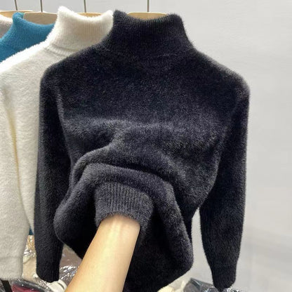 Mink knitted sweater