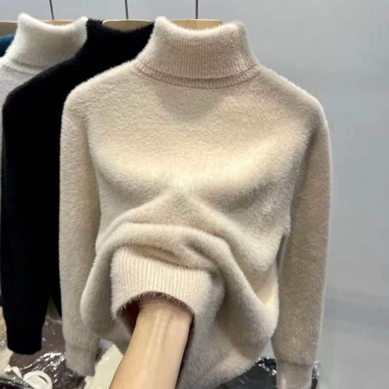Mink knitted sweater
