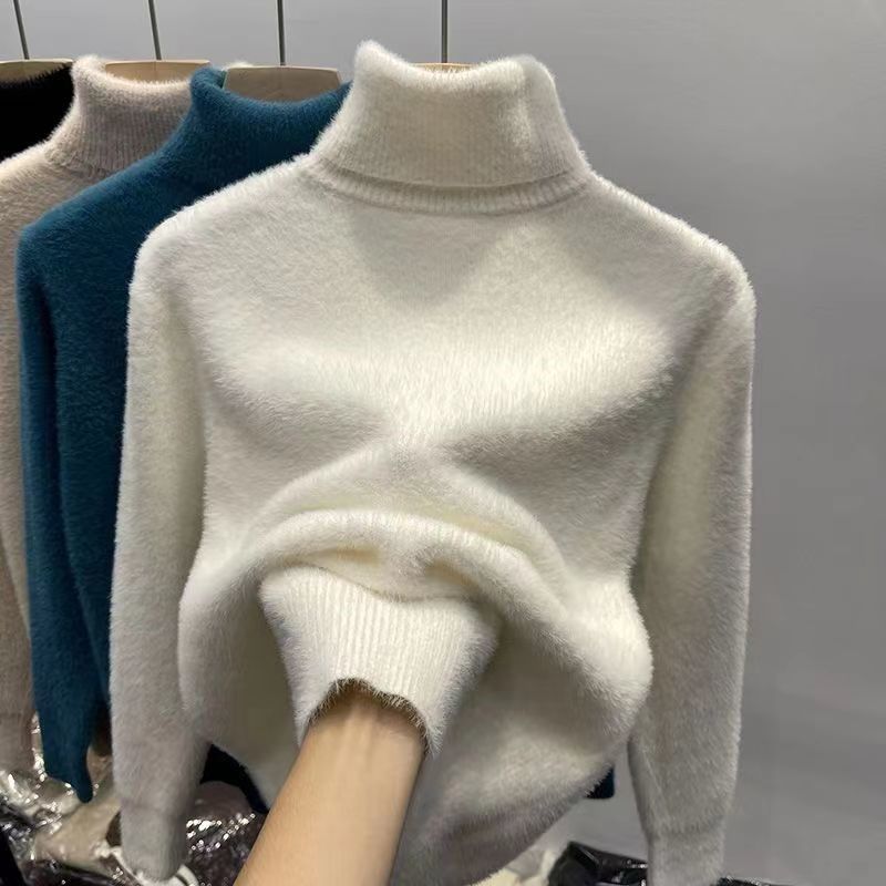 Mink knitted sweater