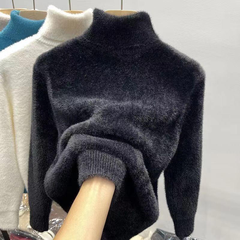 Mink knitted sweater