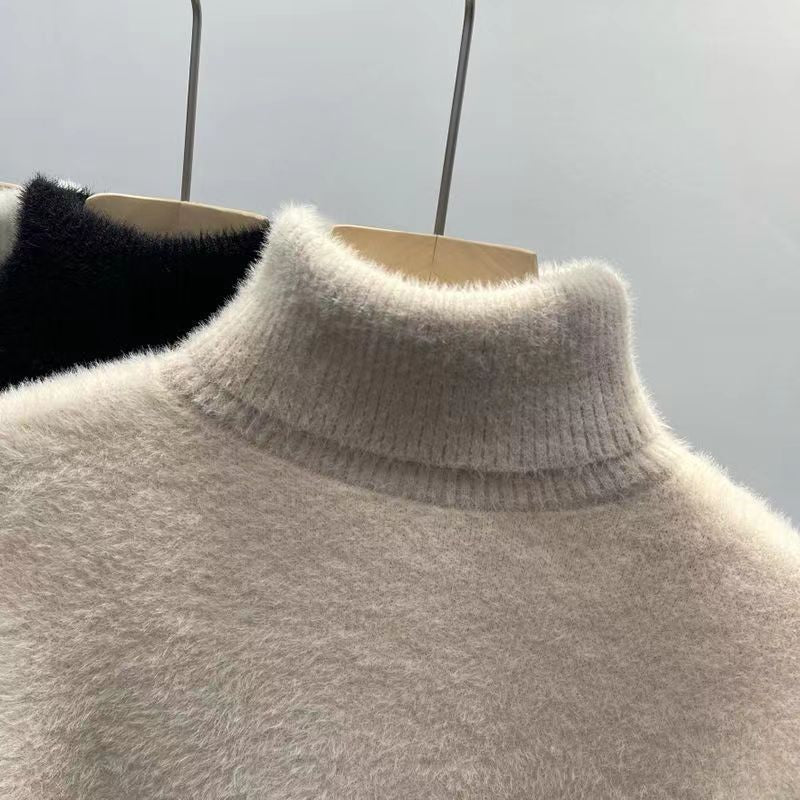 Mink knitted sweater
