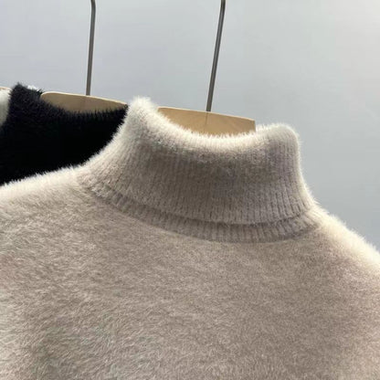 Mink knitted sweater