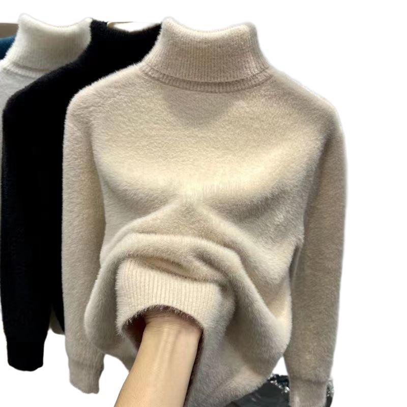 Mink knitted sweater