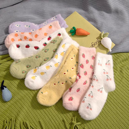 Mink velvet socks