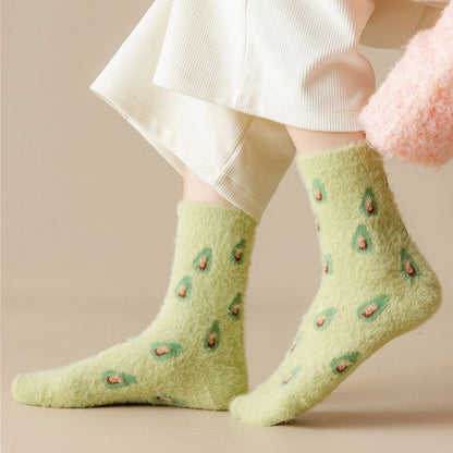 Mink velvet socks