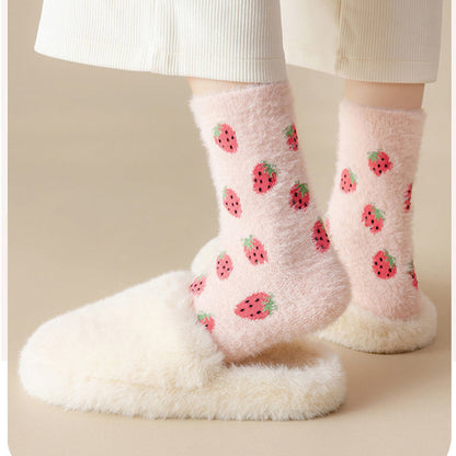 Mink velvet socks