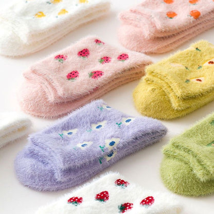 Mink velvet socks