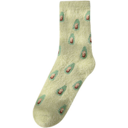Mink velvet socks