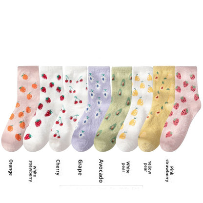 Mink velvet socks
