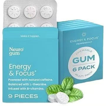 Mint Energy Caffeine Chewing Gum