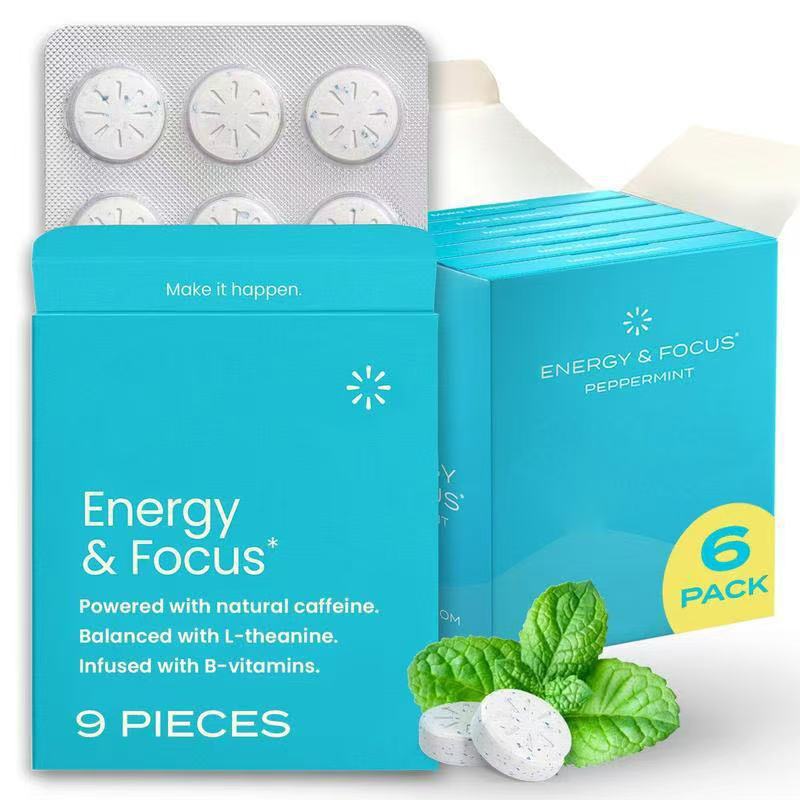 Mint Flavored Caffeine Energy Chewing mint