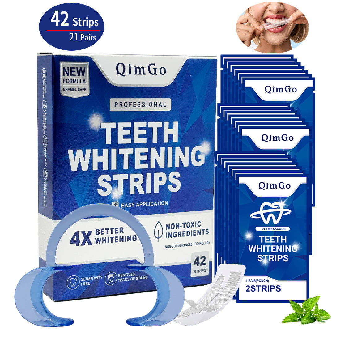 Mint Teeth Whitening Strips