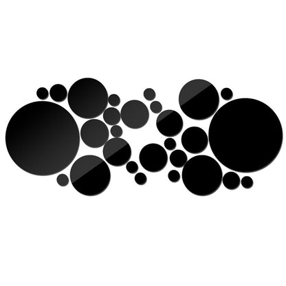 Mirror Acrylic Circle Wall Decals