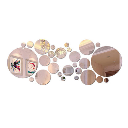 Mirror Acrylic Circle Wall Decals