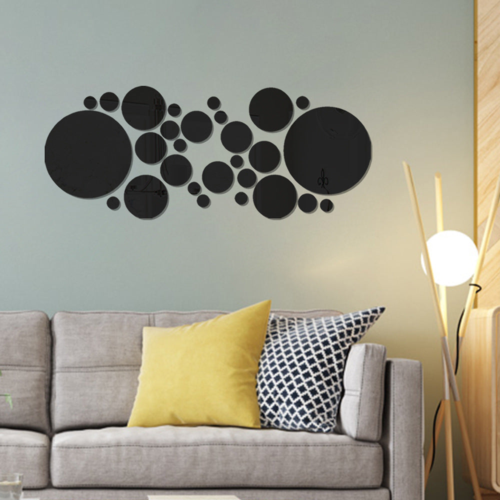 Mirror Acrylic Circle Wall Decals