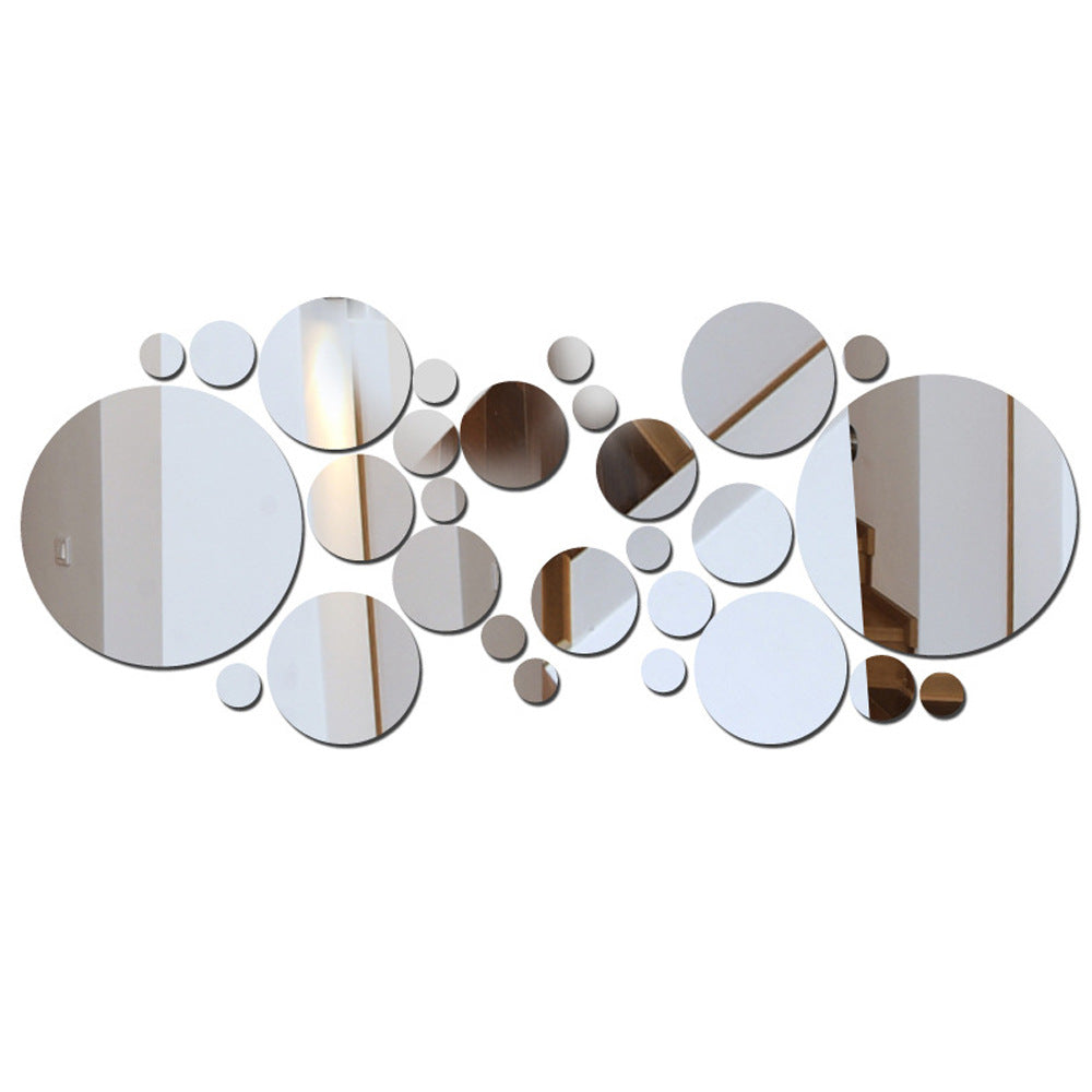 Mirror Acrylic Circle Wall Decals