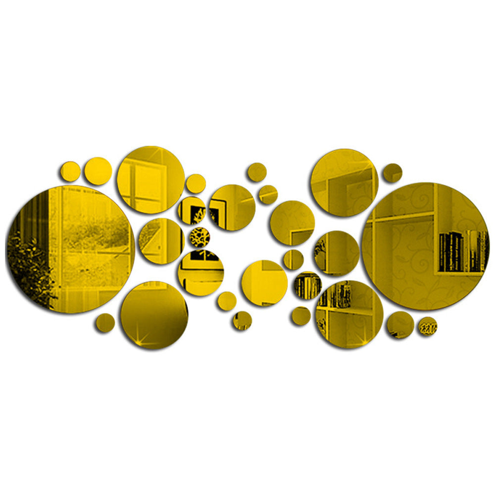 Mirror Acrylic Circle Wall Decals