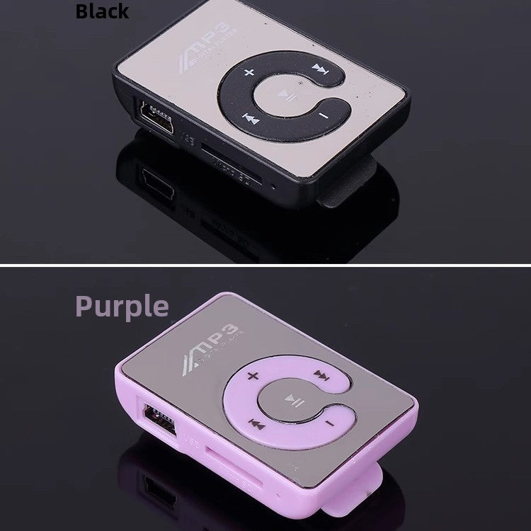 Mirror Clip MP3 Player with TF Card Support