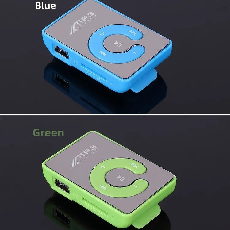 Mirror Clip MP3 Player with TF Card Support
