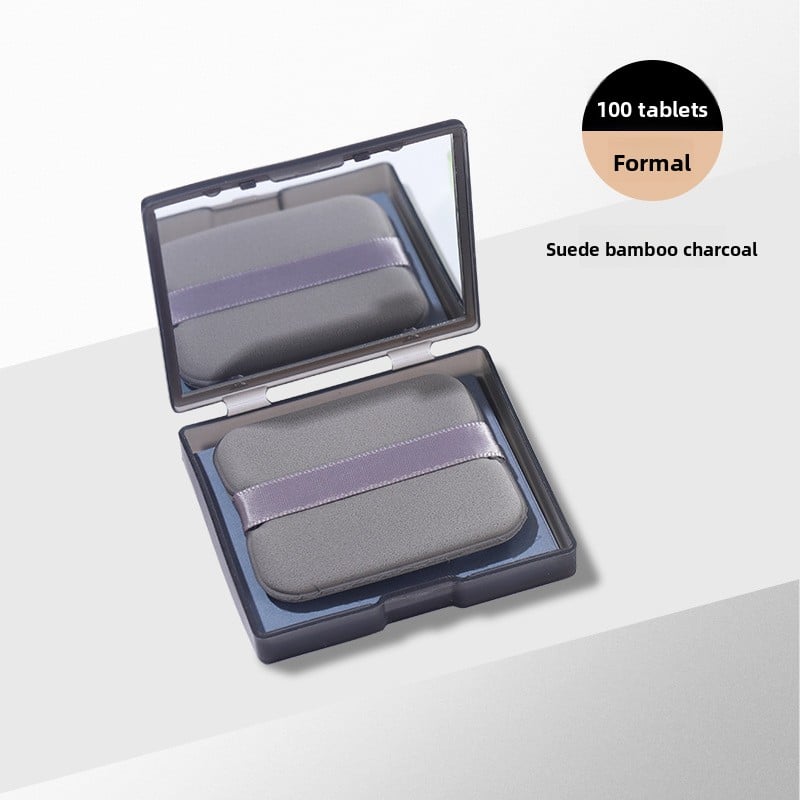 Mirror-equipped facial blotting paper