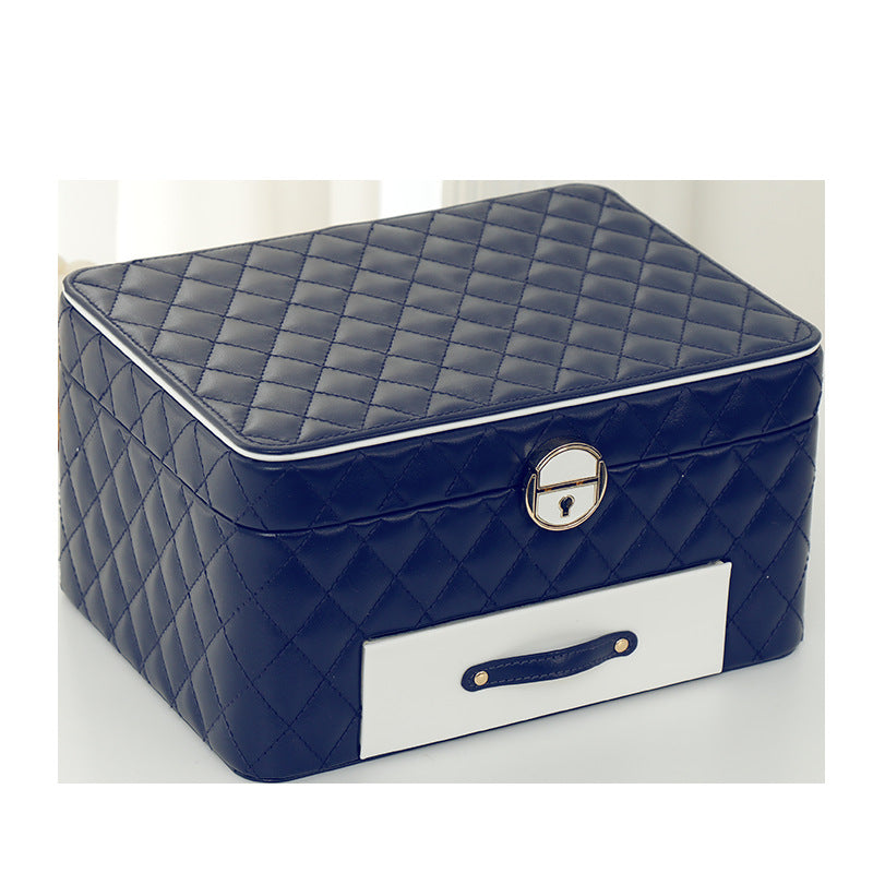 Mirror Jewelry Organizer Box with Lock