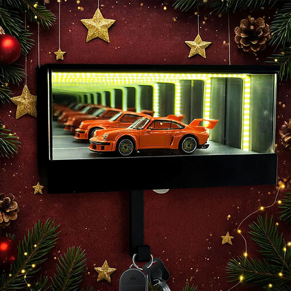 Mirror LED Wall Mount Key Holder