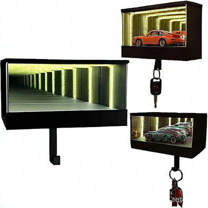 Mirror LED Wall Mount Key Holder