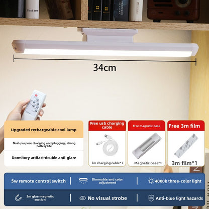 Mirror-mounted LED rechargeable wall lamp